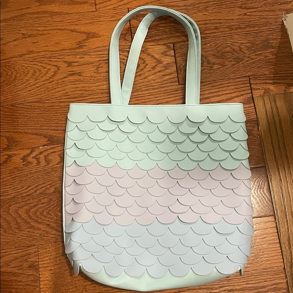 Pastel Scalloped mermaid Tote Bag